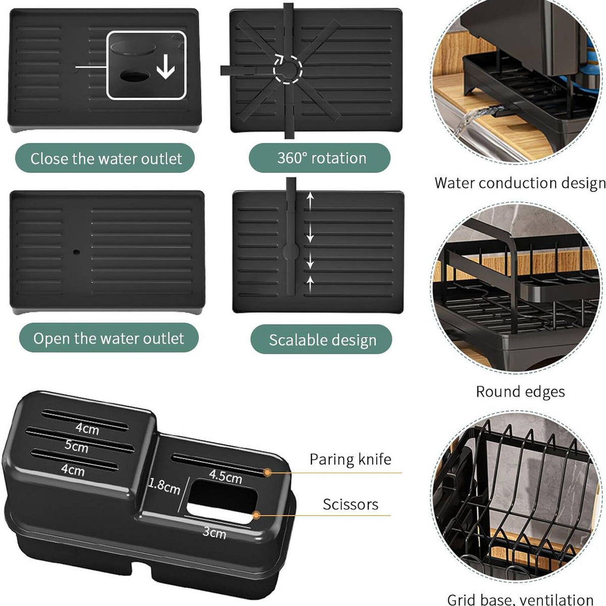 Double-Layer Space-Saving Dish Rack