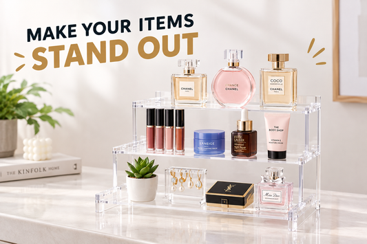 Space-Saving 1–5 Tier Acrylic Display Risers